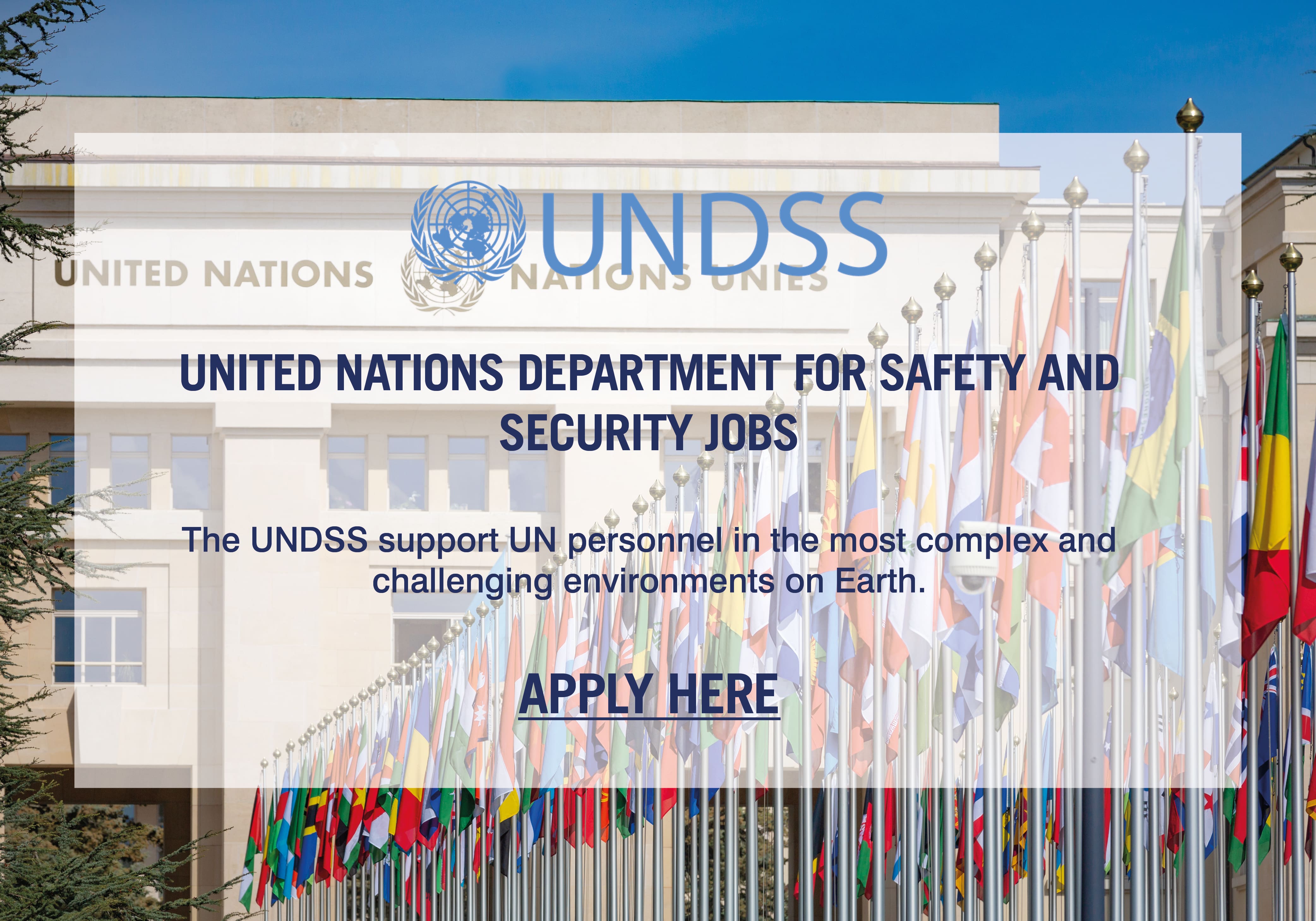 United Nations Department for Safety and Security Jobs